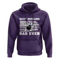 Best Bowling Dad Ever Hoodie American Flag Patriotic Bowler Gift - Wonder Print Shop