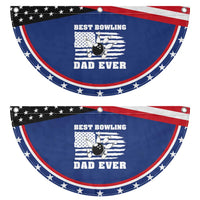 Best Bowling Dad Ever Patriotic Fan Flag American Flag Bowler Gift