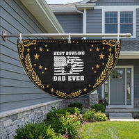 Best Bowling Dad Ever Patriotic Fan Flag American Flag Bowler Gift