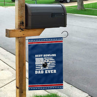 Best Bowling Dad Ever Garden Flag American Flag Patriotic Bowler Gift