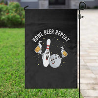 Funny Bowling Beer Lover Gift Garden Flag Bowl Beer Repeat - Wonder Print Shop