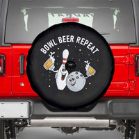 Funny Bowling Beer Lover Gift Spare Tire Cover Bowl Beer Repeat - Wonder Print Shop
