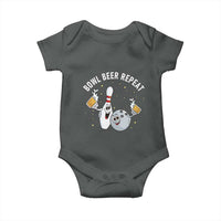 Funny Bowling Beer Lover Gift Baby Onesie Bowl Beer Repeat - Wonder Print Shop