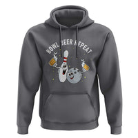 Funny Bowling Beer Lover Gift Hoodie Bowl Beer Repeat - Wonder Print Shop