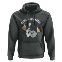 Funny Bowling Beer Lover Gift Hoodie Bowl Beer Repeat - Wonder Print Shop
