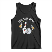 Funny Bowling Beer Lover Gift Tank Top Bowl Beer Repeat - Wonder Print Shop