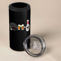 Funny Bowling And Beer Lover Gift 4 in 1 Can Cooler Tumbler - Wonder Print Shop