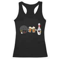 Funny Bowling And Beer Lover Gift Racerback Tank Top - Wonder Print Shop