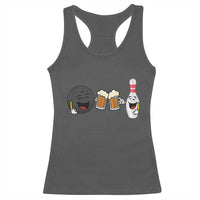 Funny Bowling And Beer Lover Gift Racerback Tank Top - Wonder Print Shop