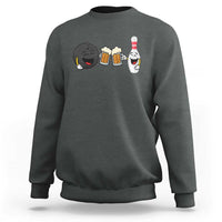 Funny Bowling And Beer Lover Gift Sweatshirt - Wonder Print Shop