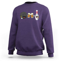 Funny Bowling And Beer Lover Gift Sweatshirt - Wonder Print Shop