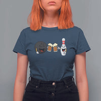 Funny Bowling And Beer Lover Gift T Shirt For Women - Wonder Print Shop