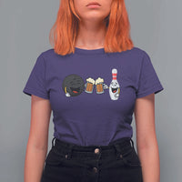 Funny Bowling And Beer Lover Gift T Shirt For Women - Wonder Print Shop