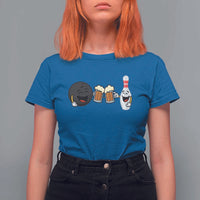 Funny Bowling And Beer Lover Gift T Shirt For Women - Wonder Print Shop