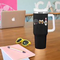 Funny Bowling And Beer Lover Gift Tumbler With Handle - Wonder Print Shop