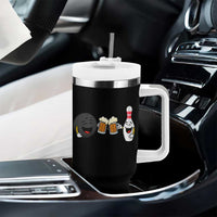 Funny Bowling And Beer Lover Gift Tumbler With Handle - Wonder Print Shop