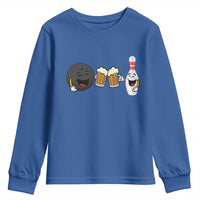 Funny Bowling And Beer Lover Gift Youth Sweatshirt - Wonder Print Shop