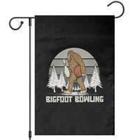 Funny Bigfoot Bowling Garden Flag Gift For Bowler - Wonder Print Shop