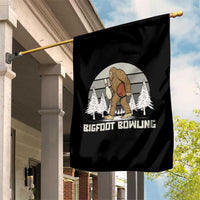 Funny Bigfoot Bowling Garden Flag Gift For Bowler - Wonder Print Shop
