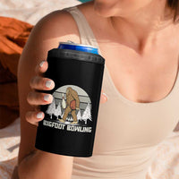 Funny Bigfoot Bowling 4 in 1 Can Cooler Tumbler Gift For Bowler - Wonder Print Shop