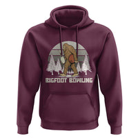 Funny Bigfoot Bowling Hoodie Gift For Bowler - Wonder Print Shop