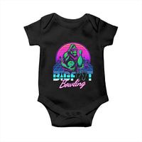 Funny Bigfoot Bowling Vaporwave Gift Baby Onesie - Wonder Print Shop