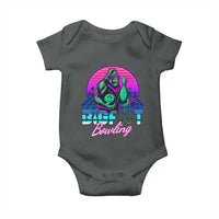 Funny Bigfoot Bowling Vaporwave Gift Baby Onesie - Wonder Print Shop