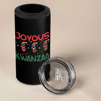 Joyous Kwanzaa 4 in 1 Can Cooler Tumbler Funny Cats With Kinara And Presents Cultural Pride Gift - Wonder Print Shop