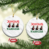 Joyous Kwanzaa Ceramic Ornament Funny Cats With Kinara And Presents Cultural Pride Gift - Wonder Print Shop