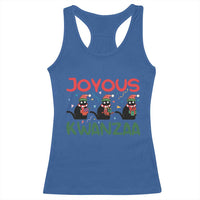 Joyous Kwanzaa Racerback Tank Top Funny Cats With Kinara And Presents Cultural Pride Gift - Wonder Print Shop