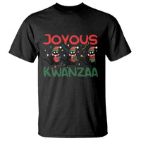 Joyous Kwanzaa T Shirt Funny Cats With Kinara And Presents Cultural Pride Gift - Wonder Print Shop