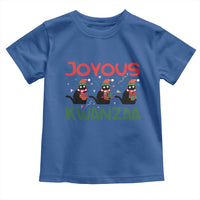 Joyous Kwanzaa Toddler T Shirt Funny Cats With Kinara And Presents Cultural Pride Gift - Wonder Print Shop