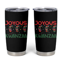 Joyous Kwanzaa Tumbler Cup Funny Cats With Kinara And Presents Cultural Pride Gift - Wonder Print Shop