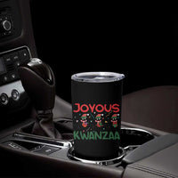 Joyous Kwanzaa Tumbler Cup Funny Cats With Kinara And Presents Cultural Pride Gift - Wonder Print Shop