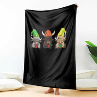 Funny Highland Cow With Kinara And Presents Cultural Pride Gift Throw Blanket - Wonder Print Shop