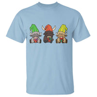 Funny Highland Cow With Kinara And Presents Cultural Pride Gift T Shirt - Wonder Print Shop