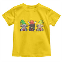 Funny Highland Cow With Kinara And Presents Cultural Pride Gift Toddler T Shirt - Wonder Print Shop