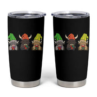 Funny Highland Cow With Kinara And Presents Cultural Pride Gift Tumbler Cup - Wonder Print Shop