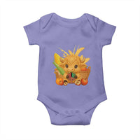 Cute Highland Cow With Kwanzaa Kinara And Presents Baby Onesie African Heritage Gift - Wonder Print Shop