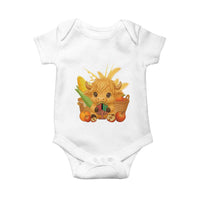 Cute Highland Cow With Kwanzaa Kinara And Presents Baby Onesie African Heritage Gift - Wonder Print Shop