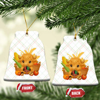 Cute Highland Cow With Kwanzaa Kinara And Presents Ceramic Ornament African Heritage Gift - Wonder Print Shop