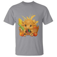 Cute Highland Cow With Kwanzaa Kinara And Presents T Shirt African Heritage Gift - Wonder Print Shop