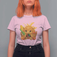 Cute Highland Cow With Kwanzaa Kinara And Presents T Shirt For Women African Heritage Gift - Wonder Print Shop