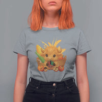 Cute Highland Cow With Kwanzaa Kinara And Presents T Shirt For Women African Heritage Gift - Wonder Print Shop