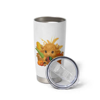 Cute Highland Cow With Kwanzaa Kinara And Presents Tumbler Cup African Heritage Gift - Wonder Print Shop