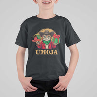 Funny Umoja Holiday Gift T Shirt For Kid CowCat Kwanzaa Kinara Candle And Presents - Wonder Print Shop