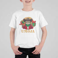 Funny Umoja Holiday Gift T Shirt For Kid CowCat Kwanzaa Kinara Candle And Presents - Wonder Print Shop