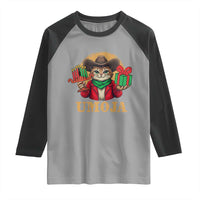 Funny Umoja Holiday Gift Raglan Shirt CowCat Kwanzaa Kinara Candle And Presents - Wonder Print Shop