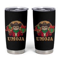 Funny Umoja Holiday Gift Tumbler Cup CowCat Kwanzaa Kinara Candle And Presents - Wonder Print Shop