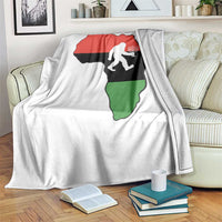 Funny Kwanzaa Bigfoot Lover Throw Blanket Festival Of Lights African Heritage Gift - Wonder Print Shop